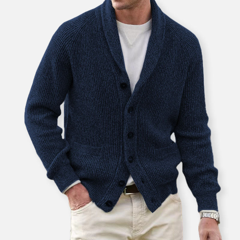 Strickjacke Herren Slim Fit Übergangszeit Vintage