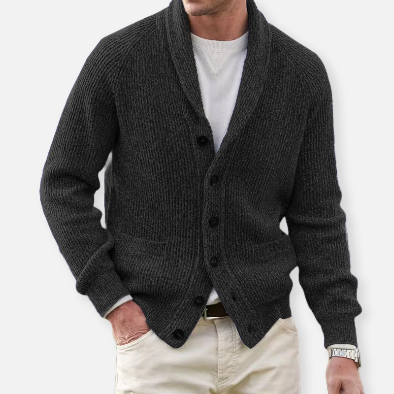 Strickjacke Herren Slim Fit Übergangszeit Vintage