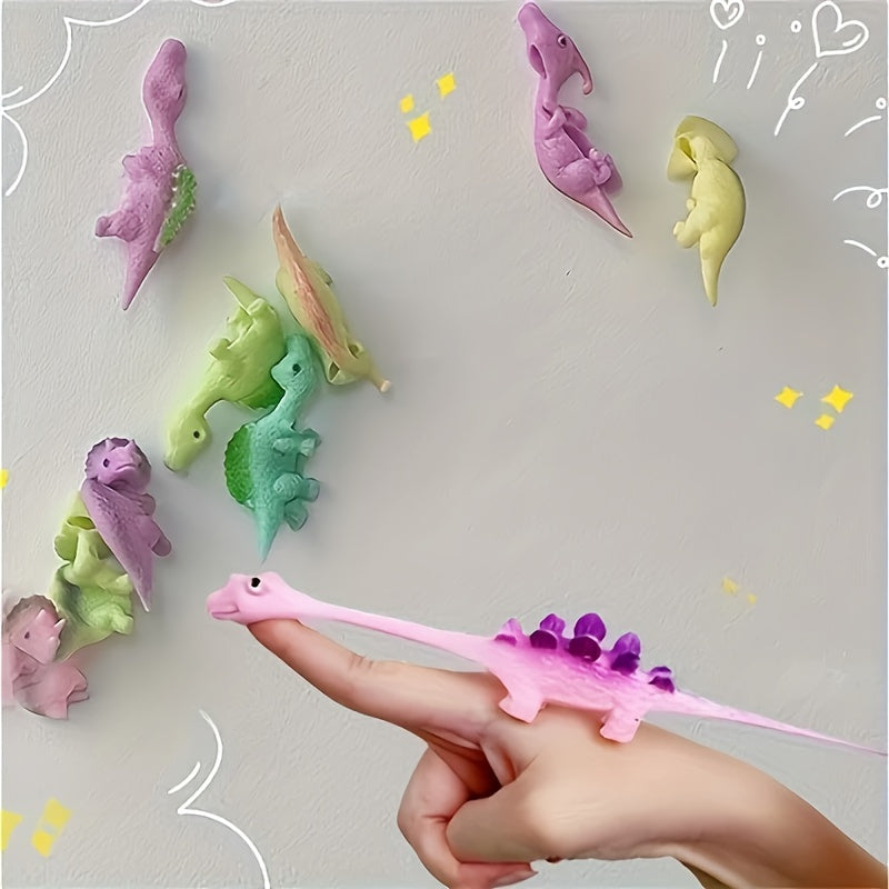 Dinosaurier Finger Katapult Fidget Spielzeug - Flying Sticky Dino für Kinder Party Geschenke
