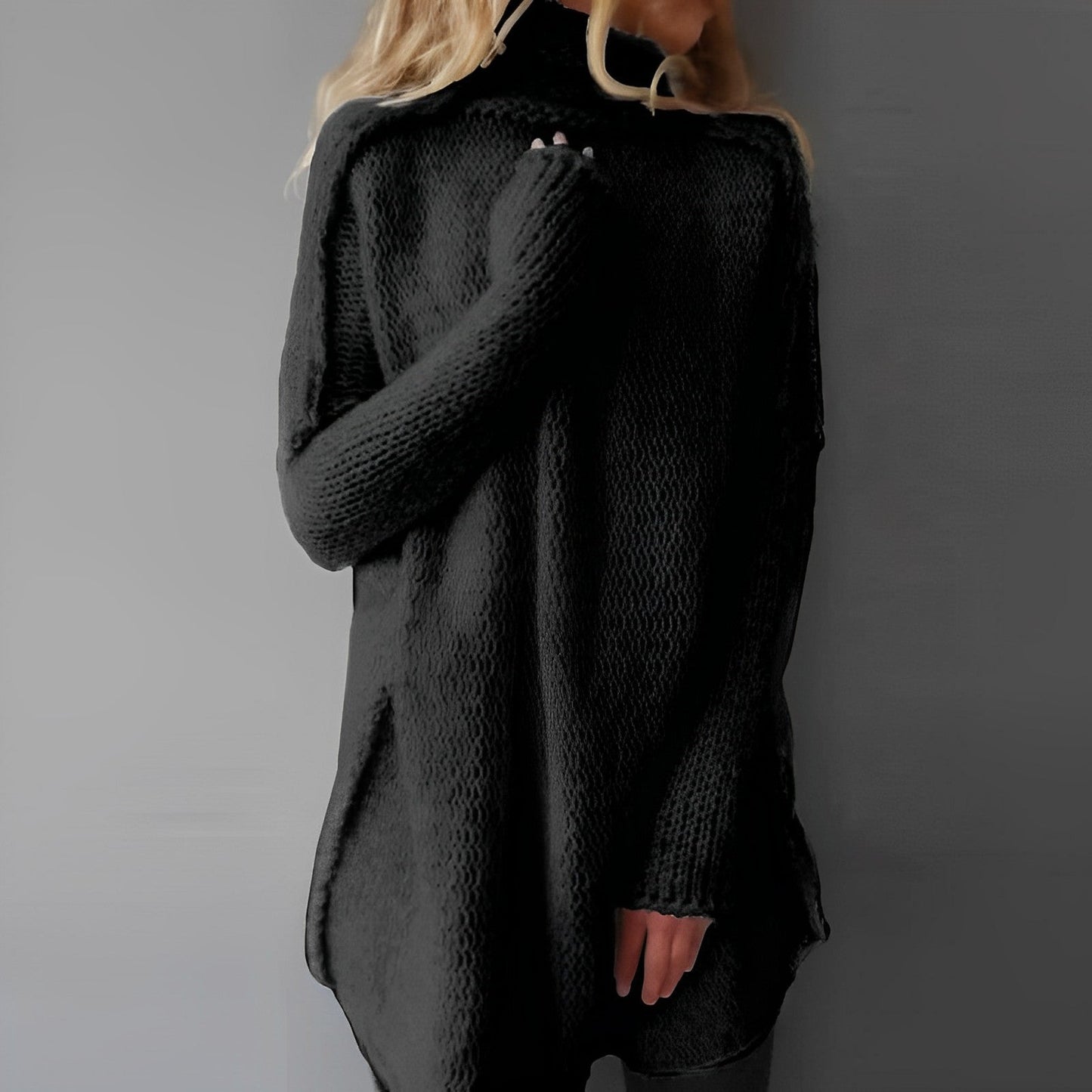 Otthild I Langer Oversize Strickpullover