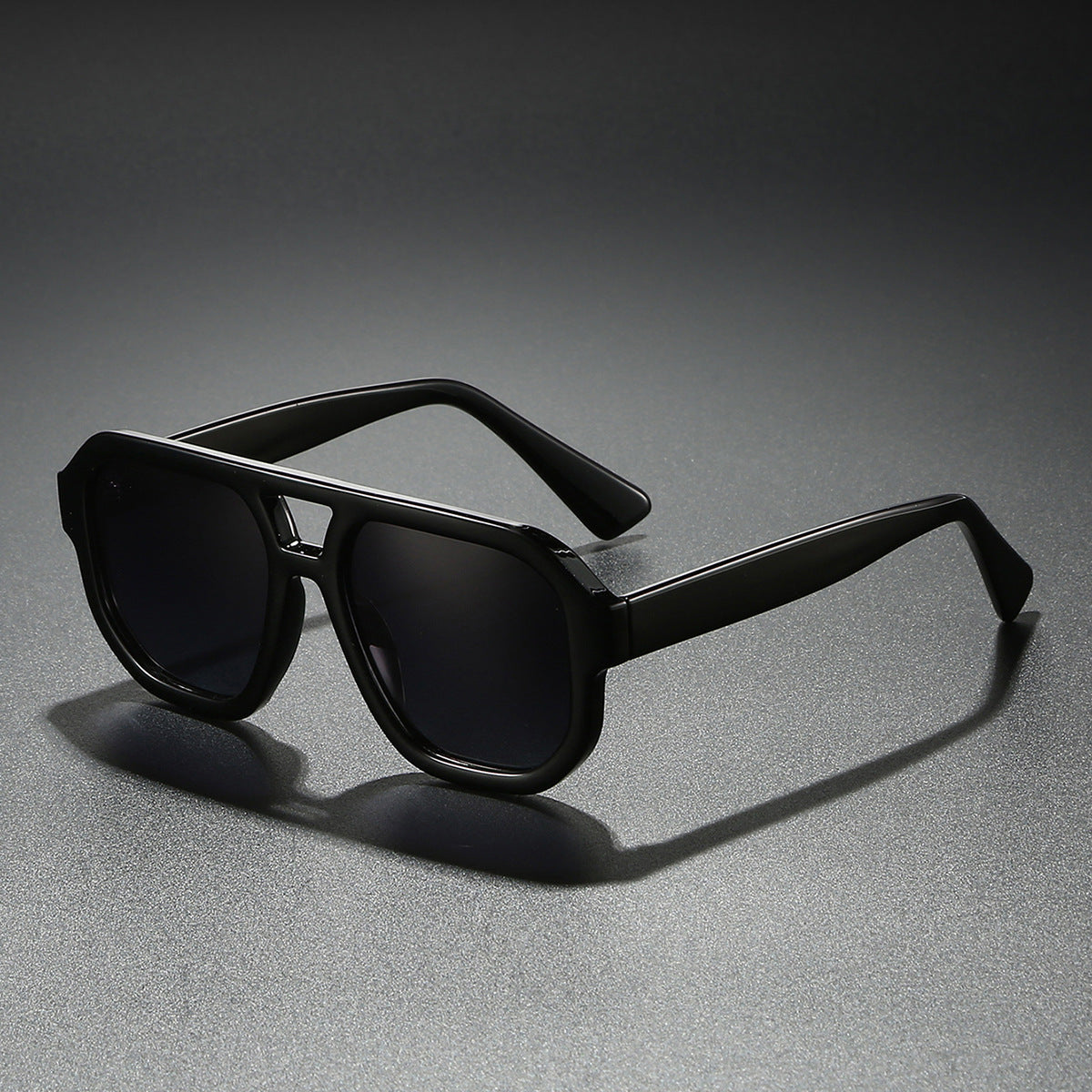 Sonnenbrille Herren Eckig Doppelsteg Getönt Freizeit