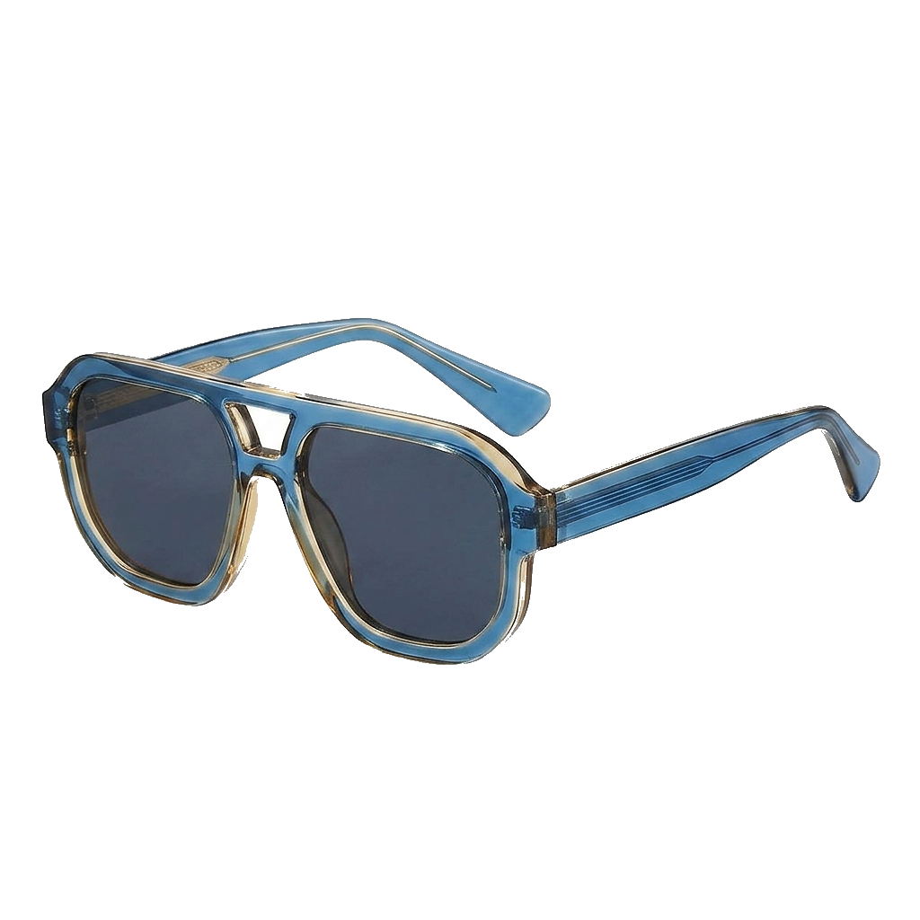 Sonnenbrille Herren Eckig Doppelsteg Getönt Freizeit