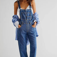 Damen Arbeitshose Latzhose Relaxed Fit Casual Streetstyle Freizeit