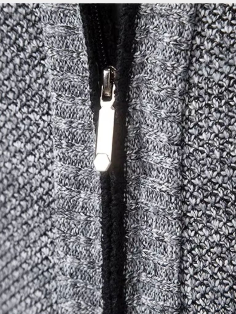 Cross & Crown Elegante Full-Zip Knit Vest