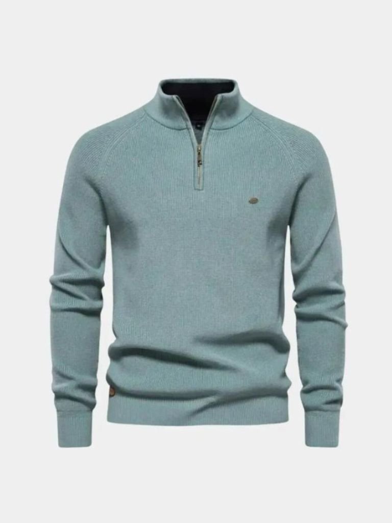 Eleganter Viertelzip-Pullover von Cross & Crown