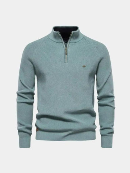 Eleganter Viertelzip-Pullover von Cross & Crown