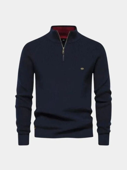 Eleganter Viertelzip-Pullover von Cross & Crown