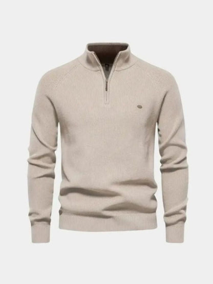 Eleganter Viertelzip-Pullover von Cross & Crown