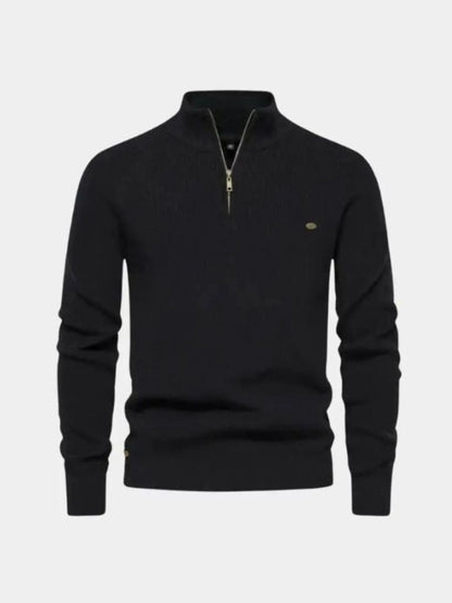 Eleganter Viertelzip-Pullover von Cross & Crown