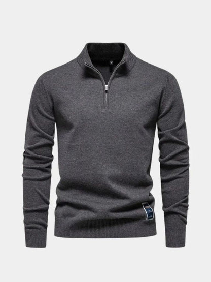 Essential Quarter-Zip Pullover - Cross & Crown