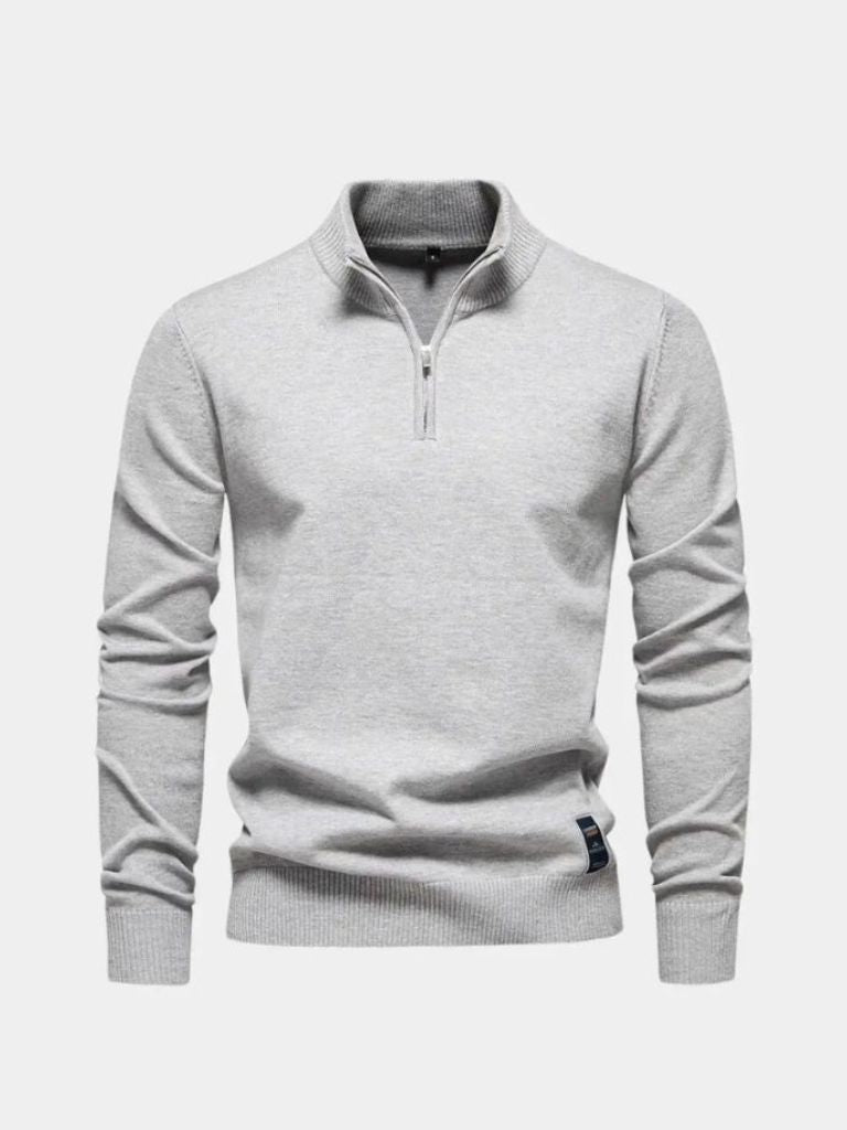 Essential Quarter-Zip Pullover - Cross & Crown
