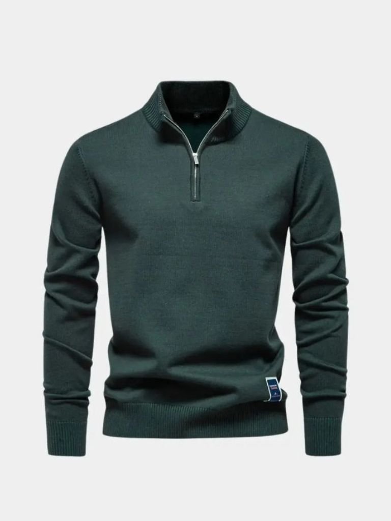Essential Quarter-Zip Pullover - Cross & Crown