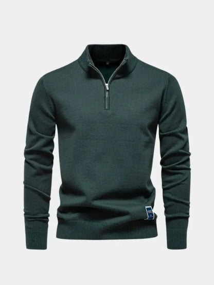 Essential Quarter-Zip Pullover - Cross & Crown