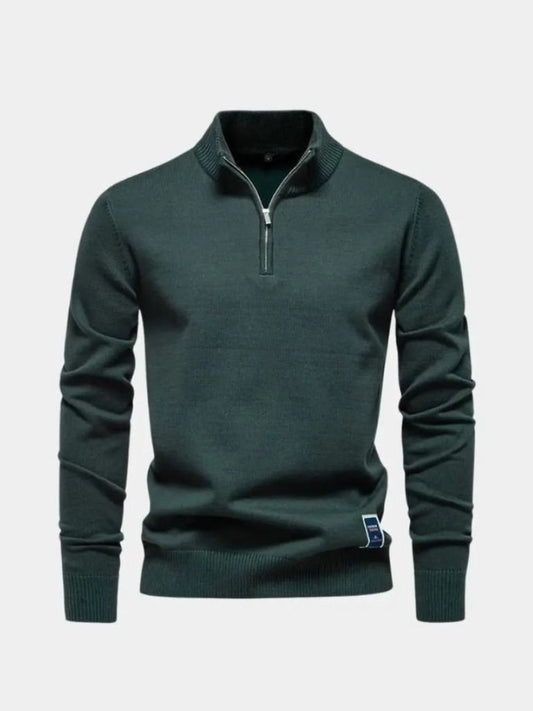 Essential Quarter-Zip Pullover - Cross & Crown