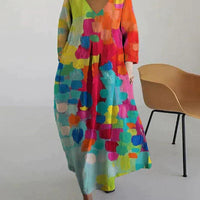 Damen Sommerkleid Slim Fit Freizeit bunt luftig