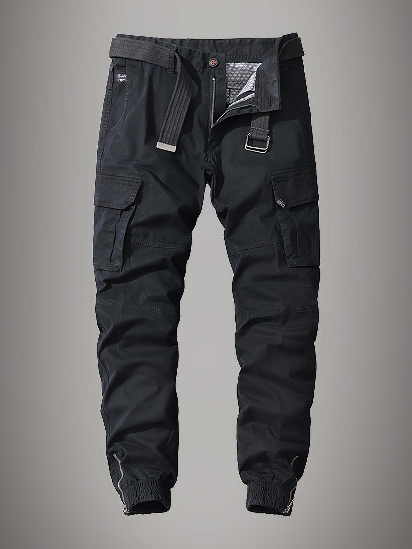 Cargohose Herren Relaxed Fit Freizeit & Alltag Bestickt