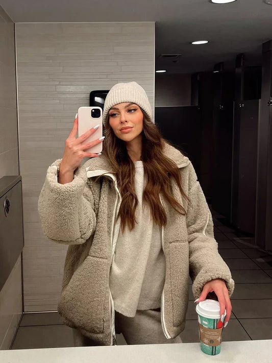 ELIXA | Kuscheliger Teddy-Mantel