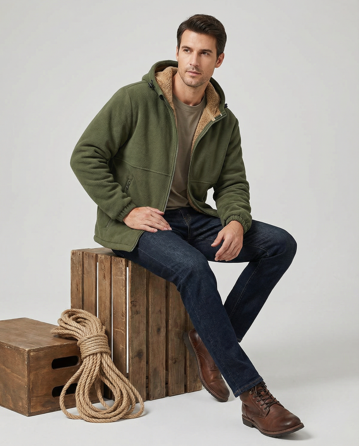Hoodie Herren Robust Warm Outdoor Freizeit