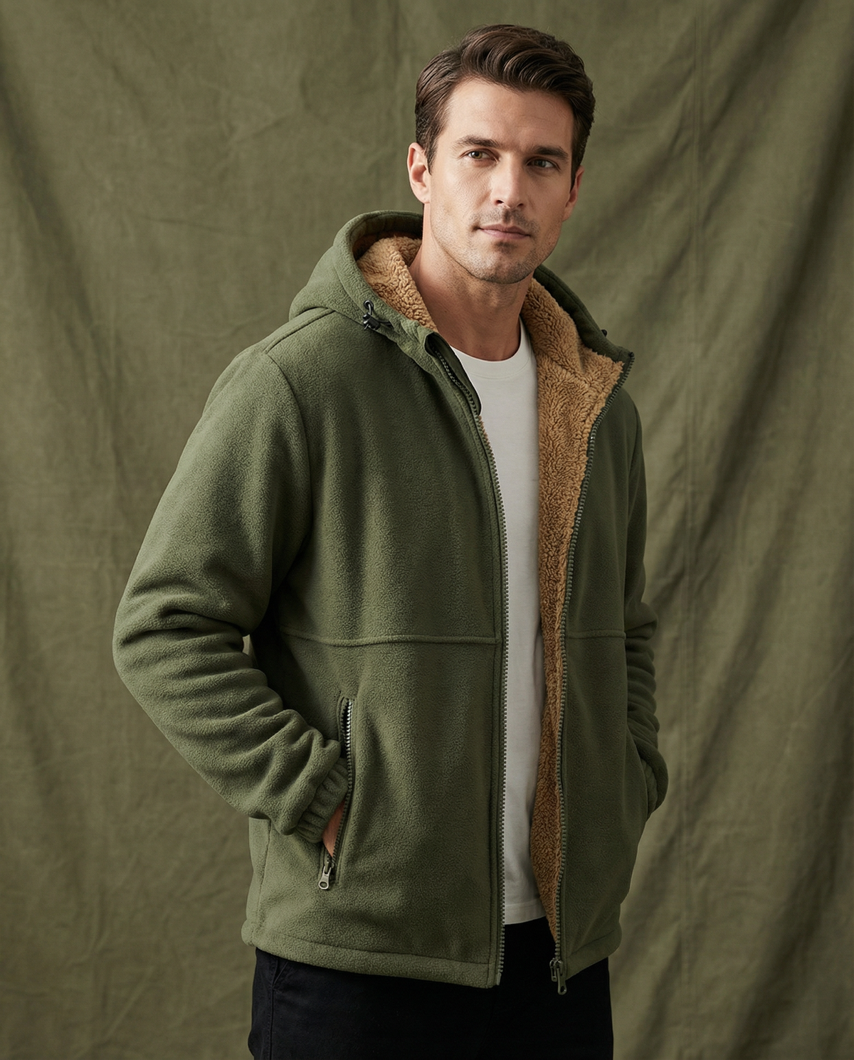 Hoodie Herren Robust Warm Outdoor Freizeit