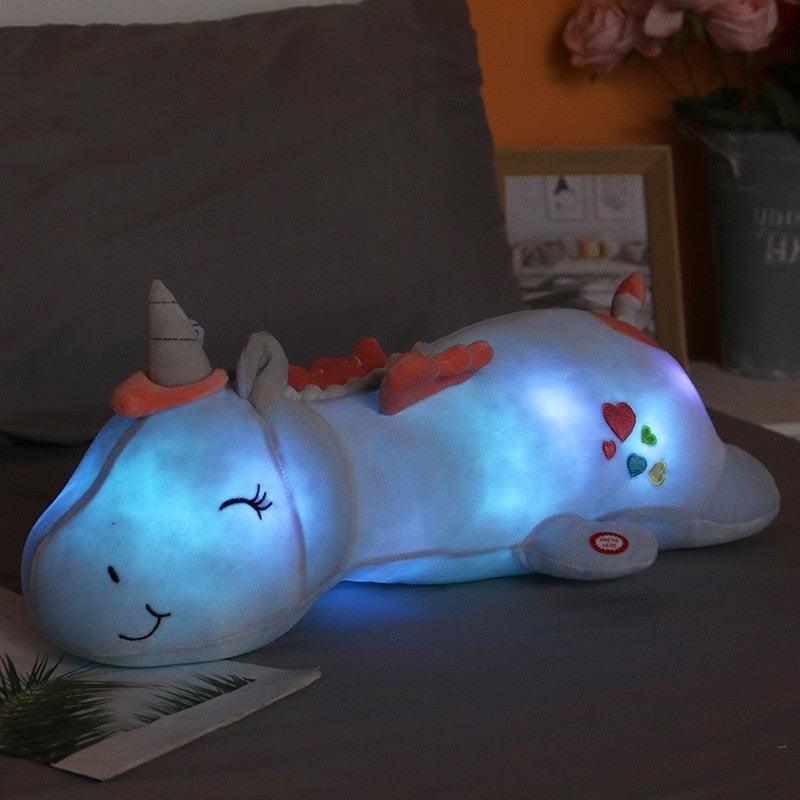 Plüschtier Kinder Leuchtendes Einhorn Farbwechsel LED 60 cm