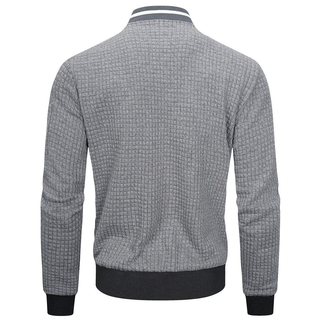 Steppjacke Herren Regular Fit Freizeit mit Stehkragen und Ärmeltasche