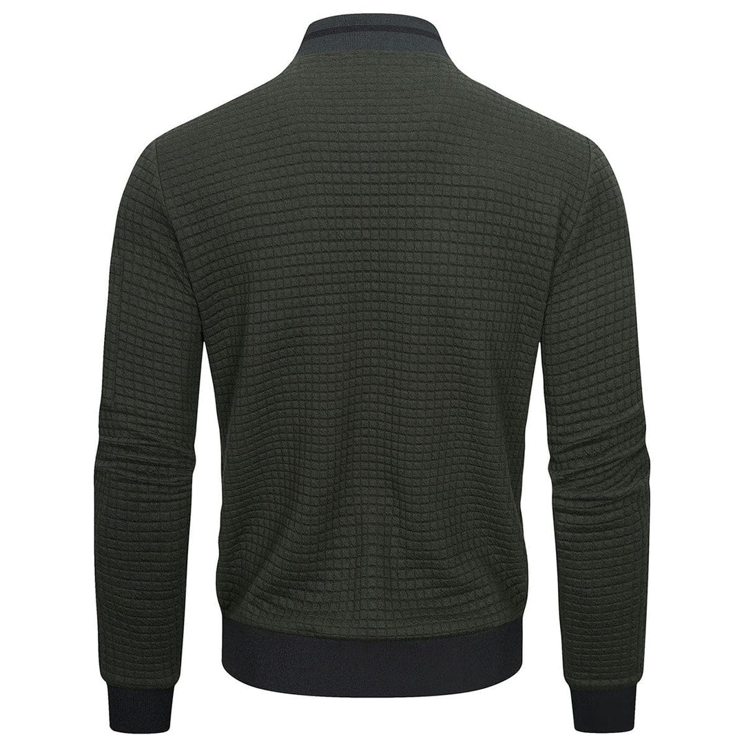 Steppjacke Herren Regular Fit Freizeit mit Stehkragen und Ärmeltasche