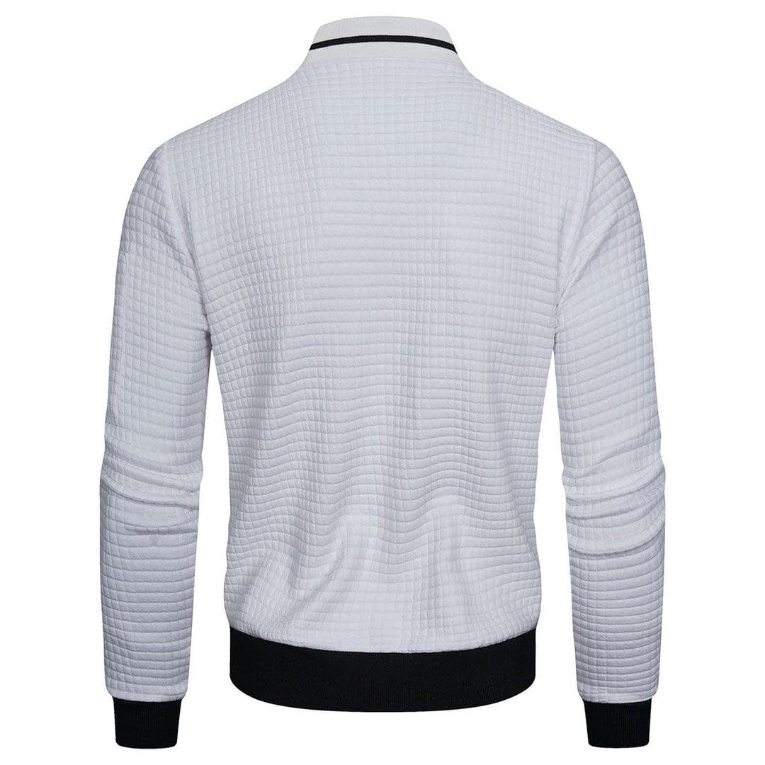 Steppjacke Herren Regular Fit Freizeit mit Stehkragen und Ärmeltasche