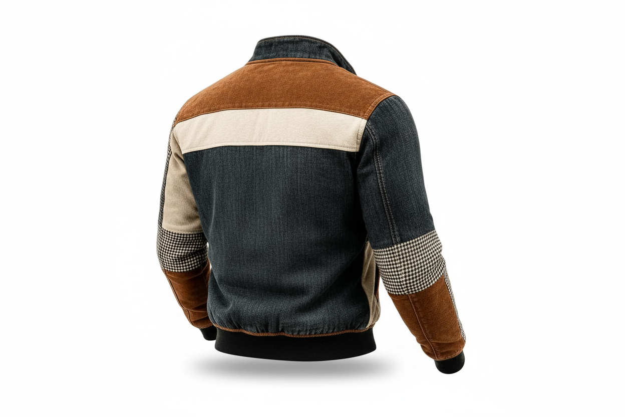 Jacke Herren Mehrteiliges Paneldesign Regular Fit Freizeit