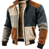 Jacke Herren Regular Fit Freizeit mit Paneldesign und Reißverschluss