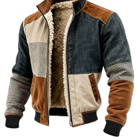 Jacke Herren Mehrteiliges Paneldesign Regular Fit Freizeit