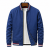 Jacke Herren Regular Fit Freizeit mit Reißverschluss und Streifen