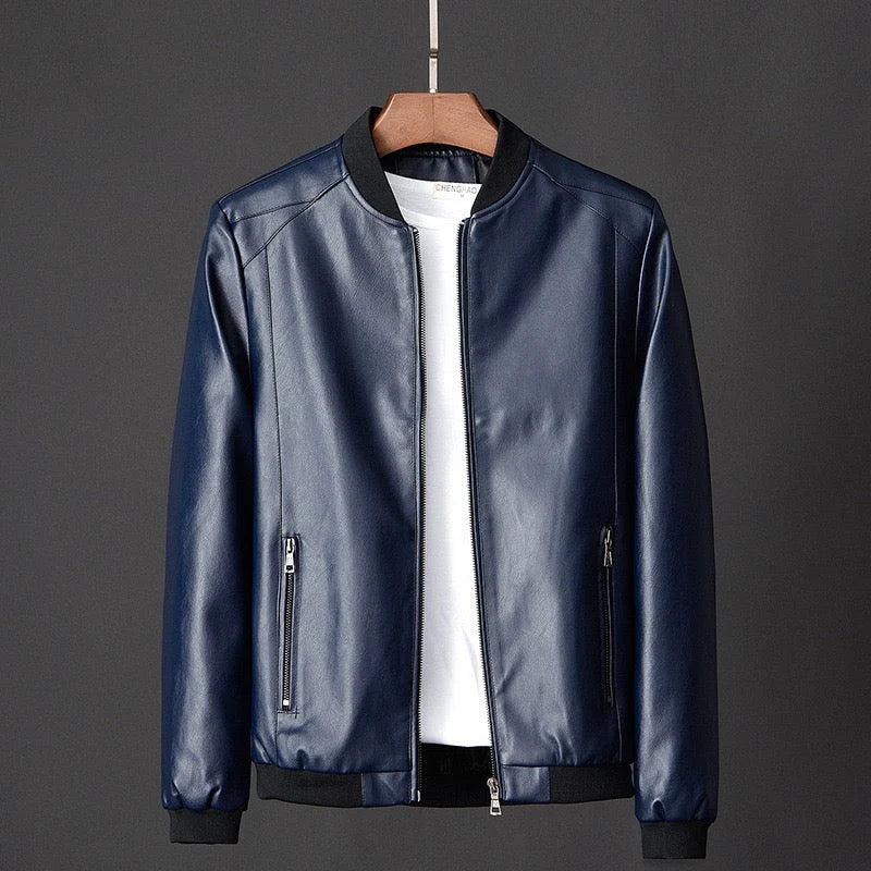 Jacke Herren Regular Fit Freizeit mit Stehkragen und Reißverschlusstaschen