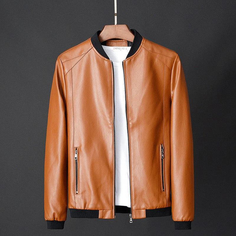 Jacke Herren Regular Fit Freizeit mit Stehkragen und Reißverschlusstaschen