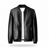 Veste homme coupe droite décontractée avec col montant et poches zippées