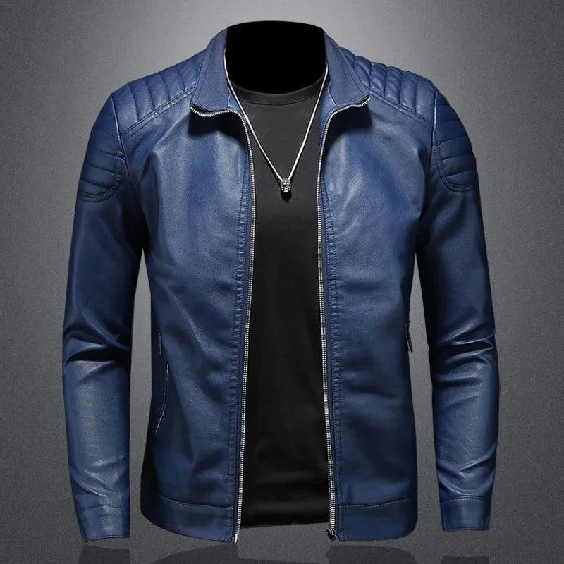 Jacke Herren Regular Fit Freizeit mit Stehkragen und Schulterdetails