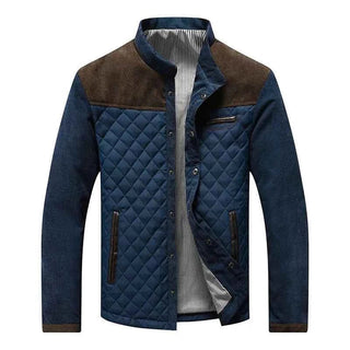 Jacke Herren Stehkragen Gesteppte Vorder- und Rückseite Freizeit
