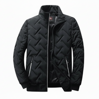 Jacke Herren Regular Fit Casual Stehkragen Steppmuster