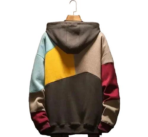 Kapuzenpullover Herren Farbblockdesign Casual Regular Fit