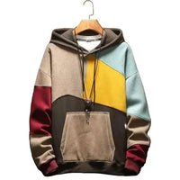 Kapuzenpullover Herren Farbblockdesign Casual Regular Fit