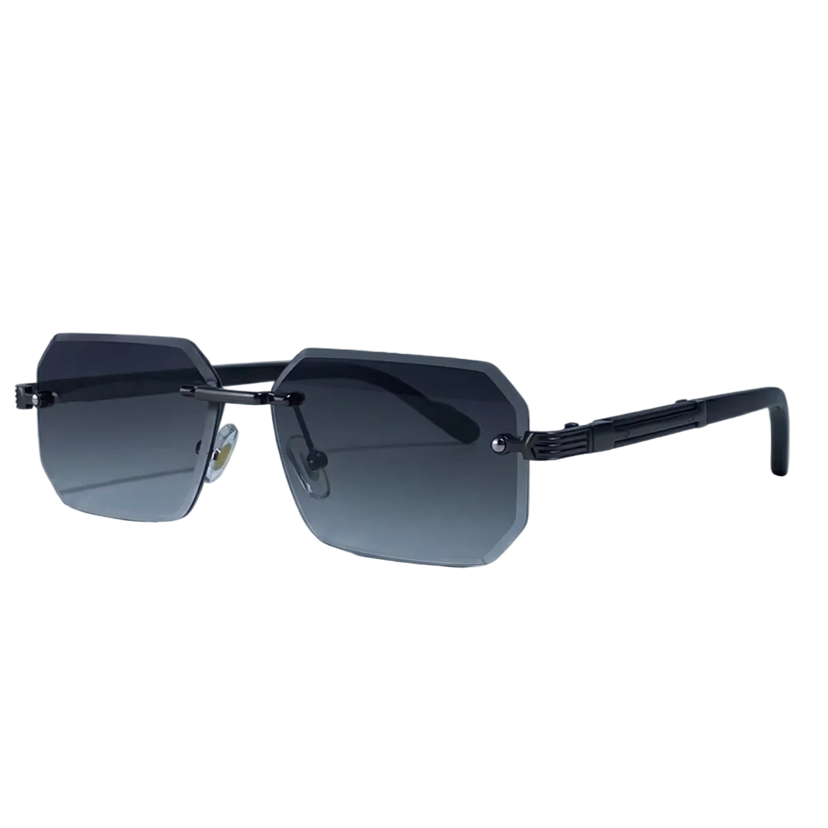 Sonnenbrille Herren Randlos Geometrisch Metallsteg