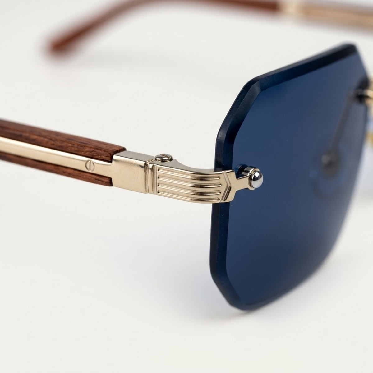 Sonnenbrille Herren Randlos Geometrisch Metallsteg