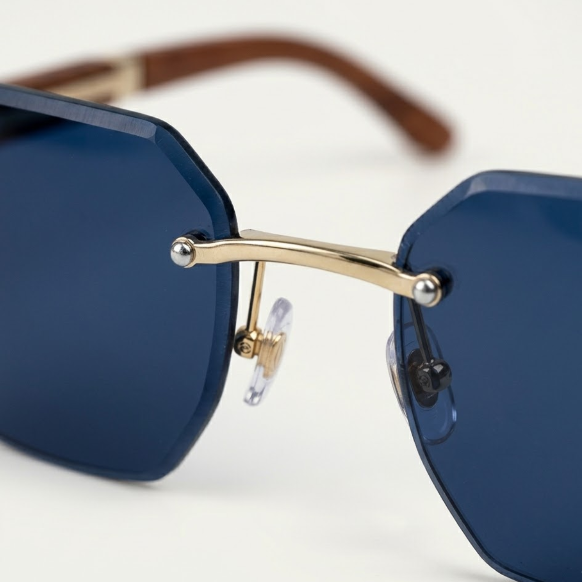 Sonnenbrille Herren Randlos Geometrisch Metallsteg