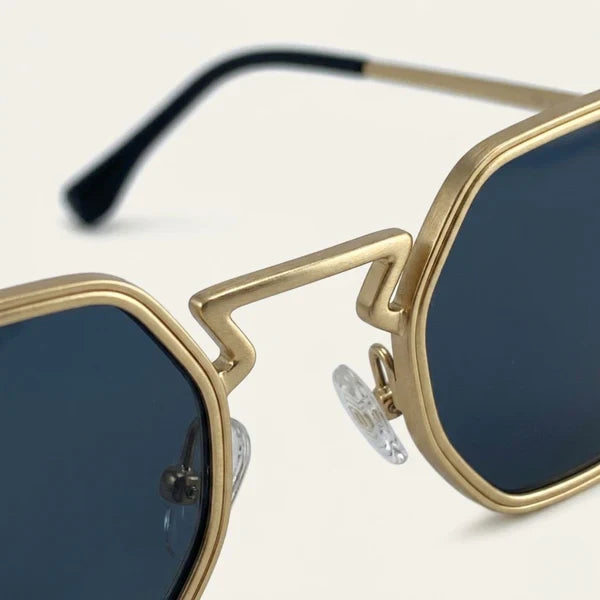 Sonnenbrille Herren Geometrisch Vollrand Winkelsteg Verstellbar