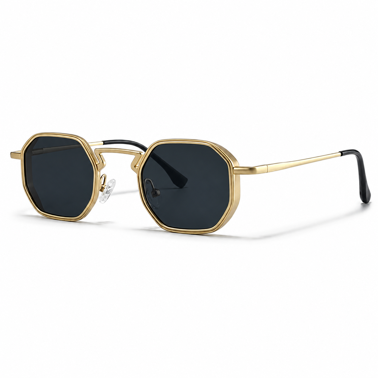 Sonnenbrille Herren Geometrisch Vollrand Winkelsteg Verstellbar