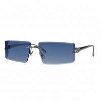 Lunettes de soleil homme rectangulaires plaquettes réglables Loisirs