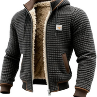 Steppjacke Herren Regular Fit Freizeit Stehkragen Reißverschluss
