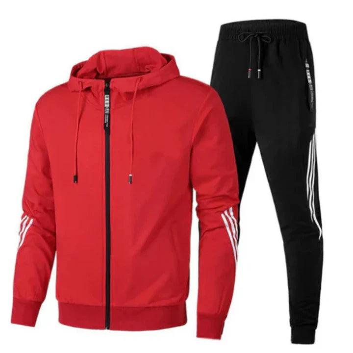 Trainingsanzug Herren Slim Fit Sport Zweiteiler