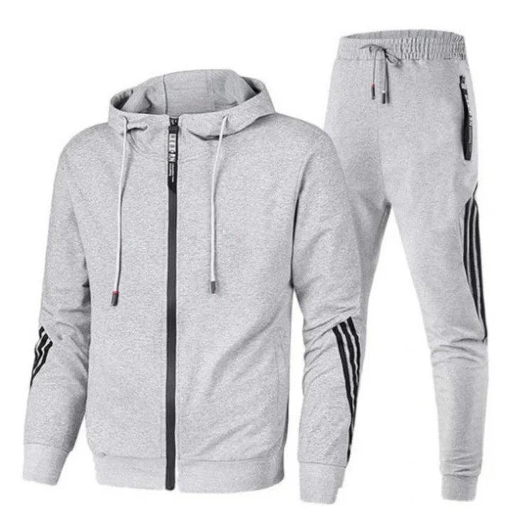 Trainingsanzug Herren Slim Fit Sport Zweiteiler