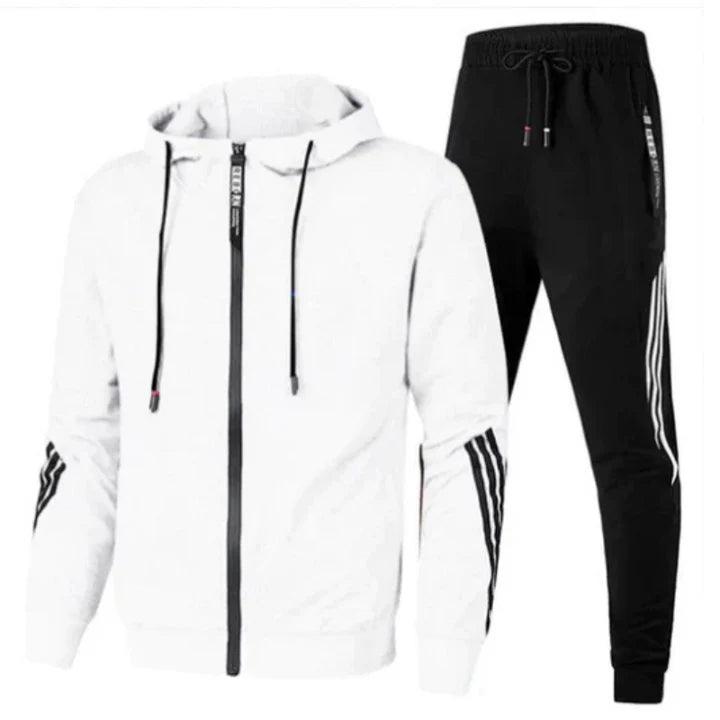 Trainingsanzug Herren Slim Fit Sport Zweiteiler