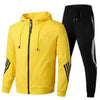 Trainingsanzug Herren Slim Fit Sport Zweiteiler